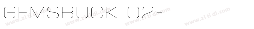 gemsbuck 02字体转换